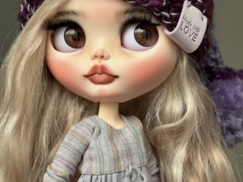 Blythe Doll, Custom doll | OOAK doll | Customized blythe doll | Blythe Custom Doll | long mohair hair ,ブライス| “Demi”